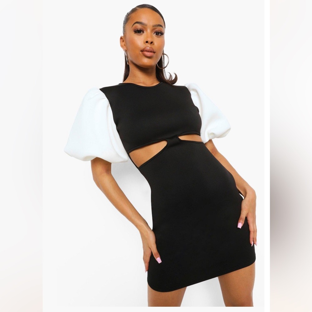 BOOHOO black and white dress